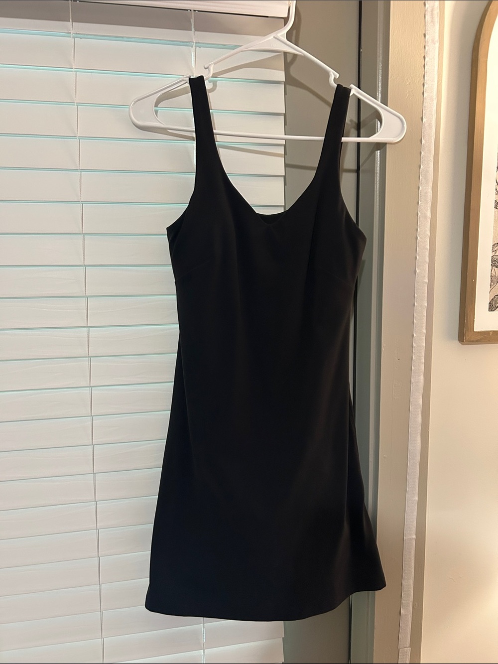 Lululemon athletica Black Scoop Neck Mini Dress Align